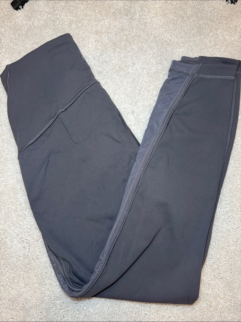 lululemon athletica Black Kids Leggings with Side Panel